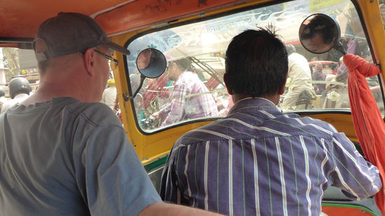 Nachdem wir uns einig waren, ging es los, einer vorne, zwei hinten