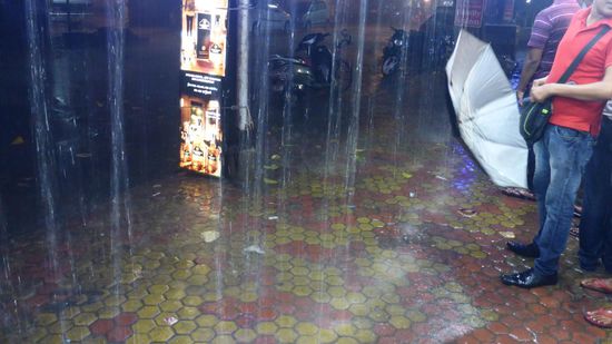 Das ist kein Vorhang, das ist Regen...