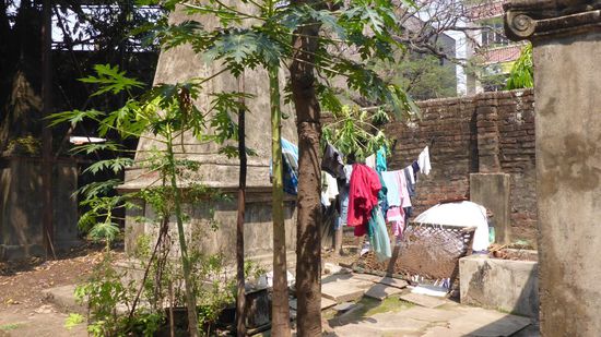 Auch hier ist Platz zum Wäsche waschen