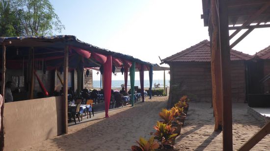 Der Blick aus den Hütten..