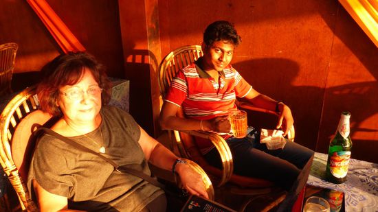 ... und auch Manthan hat seinen Spaß...