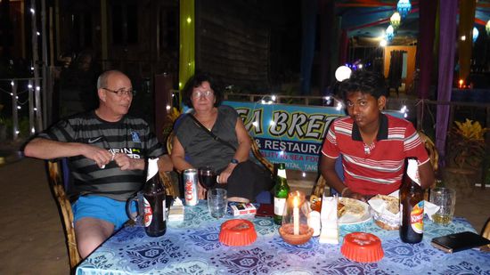 Und nach dem Essen geniessen wir den Abend