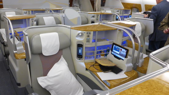 Und so sitzt man, wenn es mal etwas mehr kosten darf....