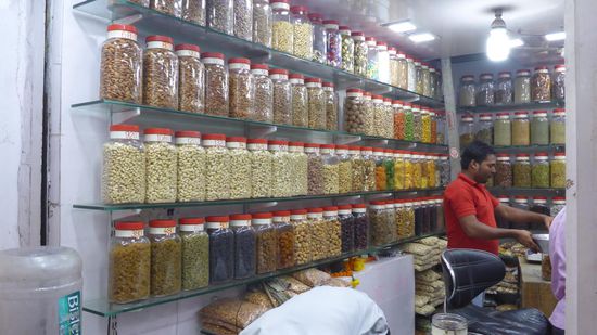 In einer etwas abgelegenen Ecke gibt es Nüsse...