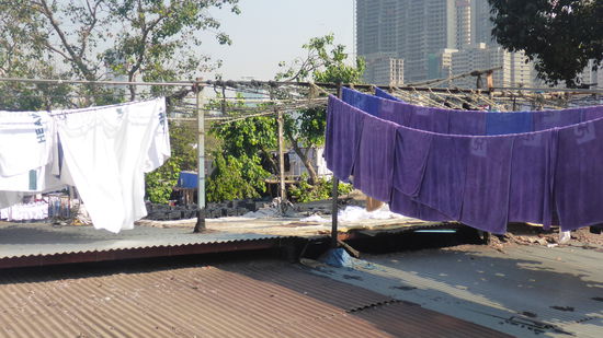 Da es im Ghat wohl schon zu eng geworden ist, sind Ausläufer in den benachbarten Häusern (oder besser gesagt auf diesen) zu sehen.