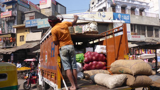 Das Gedränge ist überall gleich groß.