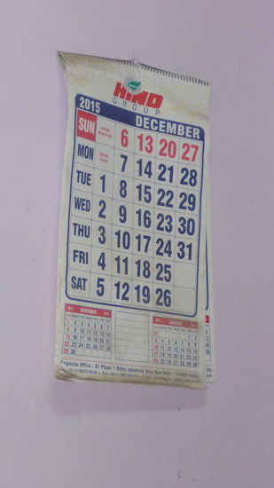 De Kalender ist auch nicht mehr ganz aktuell