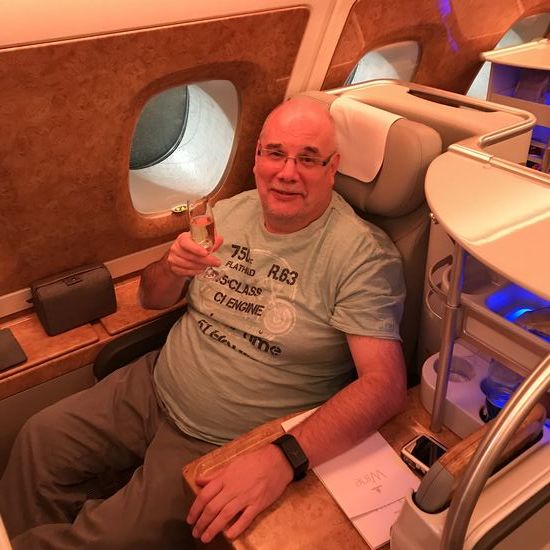 Ist schon bequem, so ein A 380..