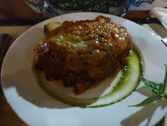 Willi hat Lasagne vegetarisch gegessen....