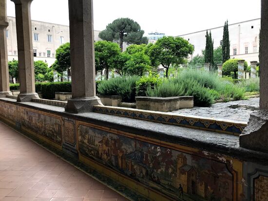 Der Kreuzgang vom Kloster, wunderschön.