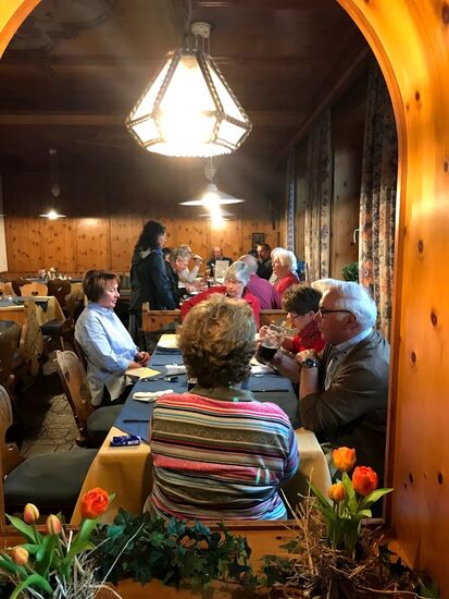 Überraschungsbesuch von Angelika, die noch mal kurz vorbei kommt.