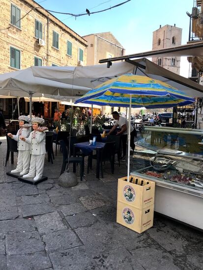 In der "arabischen Ecke" von Palermo der Mercato Ballaro.