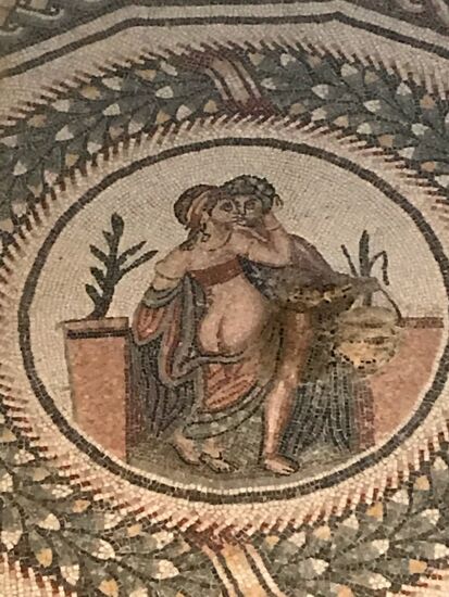 Römische Mosaik-Erotik.