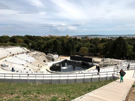 Vom "Oberrang" ein toller Blick in die Stadt.