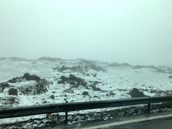 Es wird Zeit zu wenden, es wird kälter und es liegt Schnee.