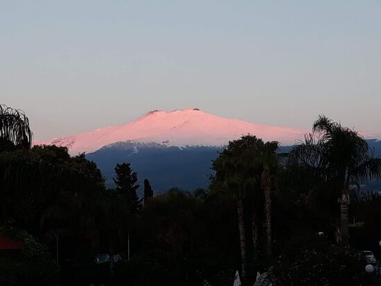 Der Ätna im Sonnenaufgang. (Foto von Berndt Rödel)
