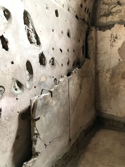 Hier kann man die beheizte Wand gut erkennen.