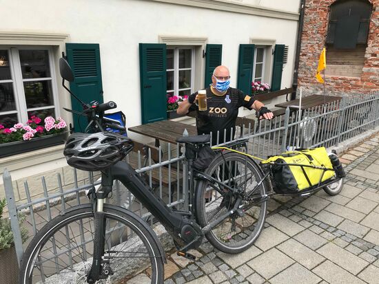 Am Ziel in Bischberg, Gasthaus zu Sonne. 4 Tage Pause.
Bierwanderungen sind nun angesagt.