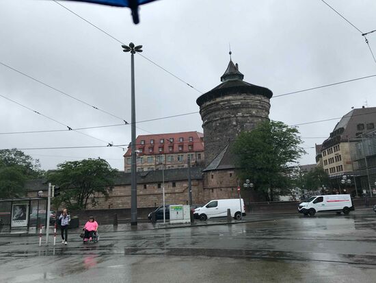 Nürnberg Trostlos im Regen.