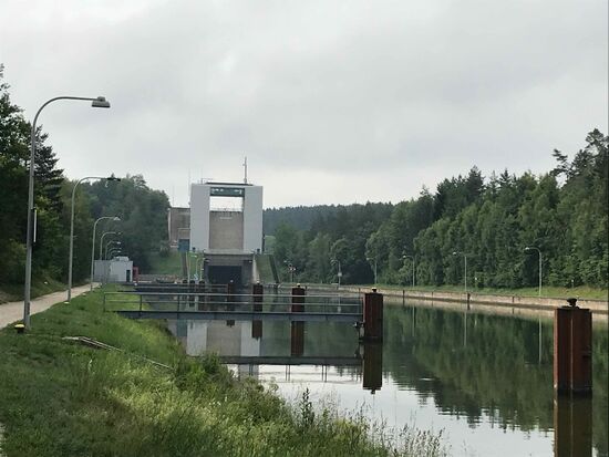 Die Schleusen ebenso.