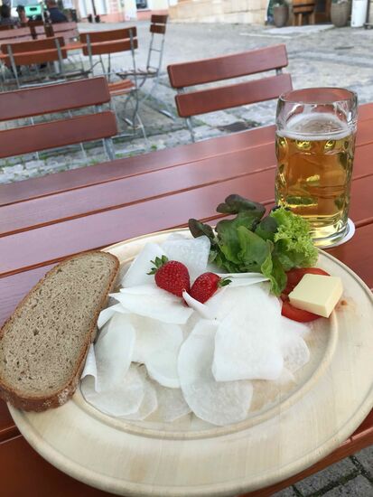 Radler und Radi für den Radler.