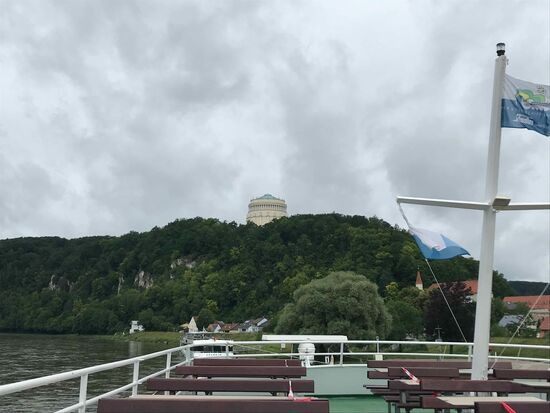 Ein Blick auf die Befreiungshalle Kelheim.