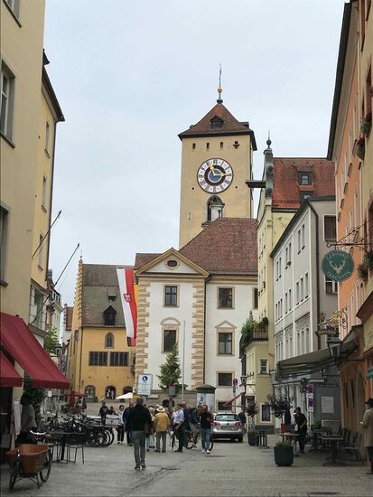 Blick zum alten Rathaus.