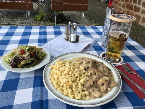 Hier sind die Portionen noch riesig.