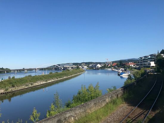 Rückblick nach Straubing, seht ihr eine Wolke??