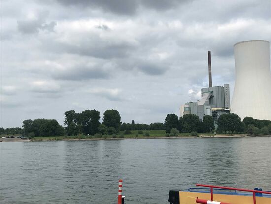 Auf der Fähre zurück nach Walsum