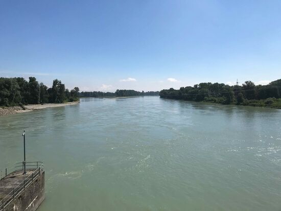 Der Inn ist ganz schön breit.