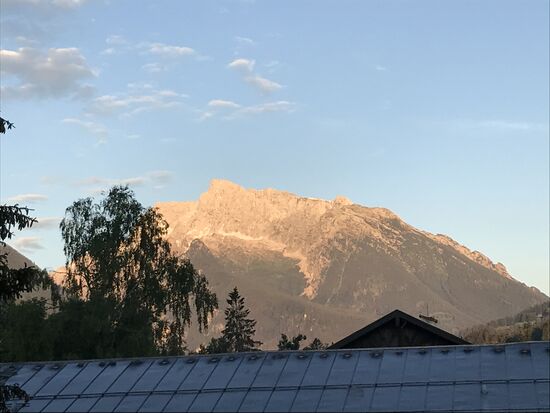 So begrüßt einen der Morgen hier in Berchtesgaden.