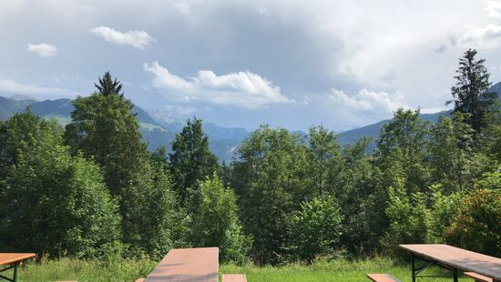 Und Abends droht wieder der Regen.