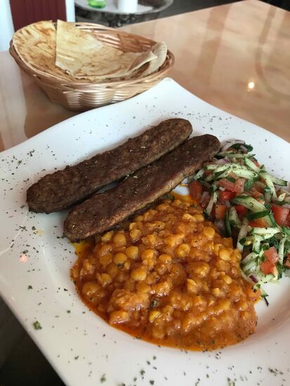 Hauptspeise afghanisches Kebap.