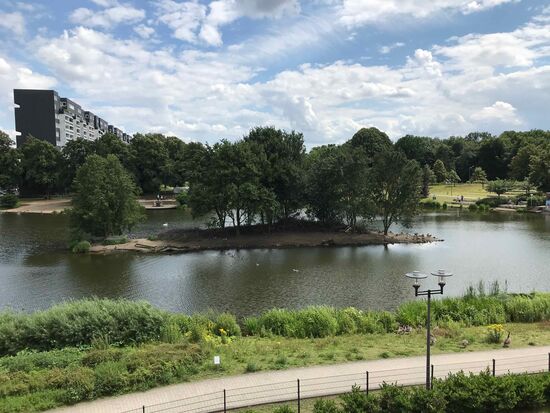 Blick aus meinem Hotelzimmer.
