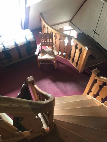 Der Weg nach unten ist steil.