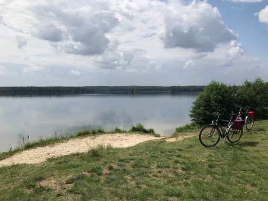 Schöner See, es waren sogar einige schwimmen.