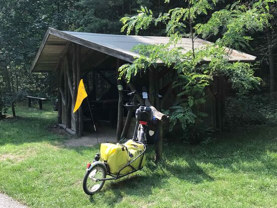 Und es gibt einige schöne Raststellen.