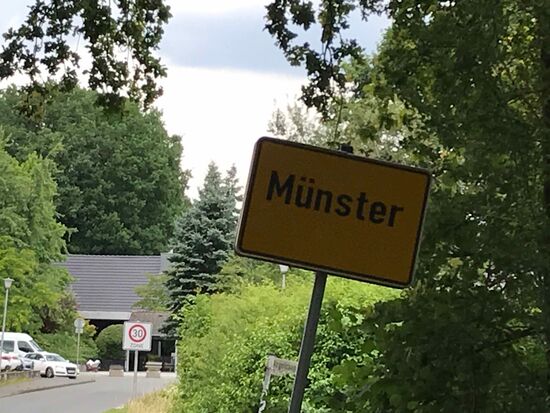 Und dann ist Münster erreicht, allerdings nur ein Vorort.