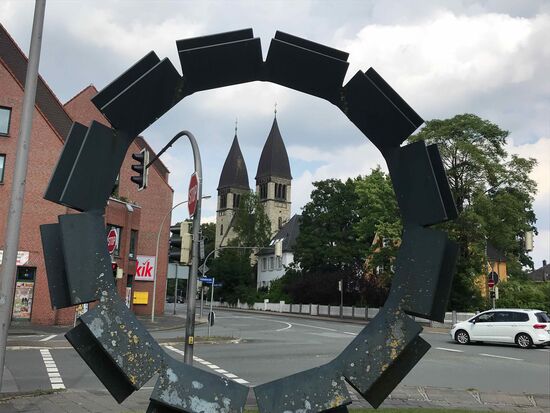 Am Ortseingang von Rheda.