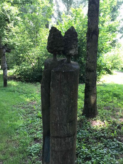 Im Skulpturenpark Rheda.