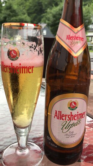 Zielbier gibt es auch, sogar aus der Gegend