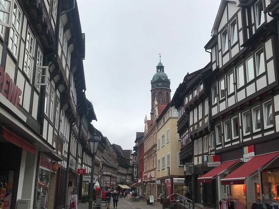Einbeck, kleiner Stadtrundgang mit Fahrrad.