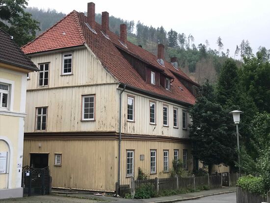 Und in diesem Haus hat er auf seiner 3. Harzreise 1784 gewohnt