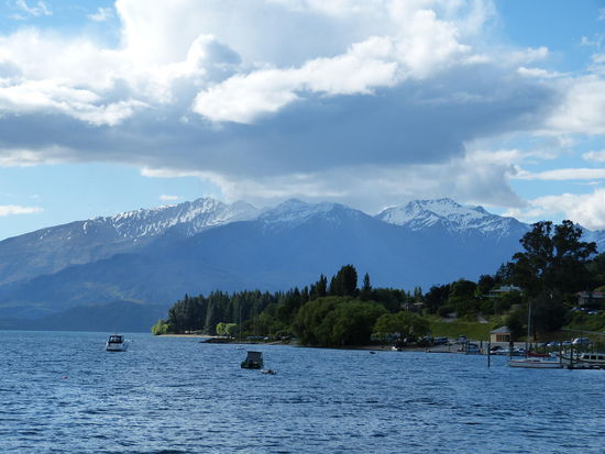 Ausblick über den Lake Wanaka auf Mt Alta