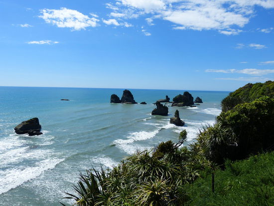 Der Blick auf die Tasman Sea