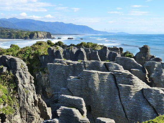Die Pancake- Rocks in Punakaiki