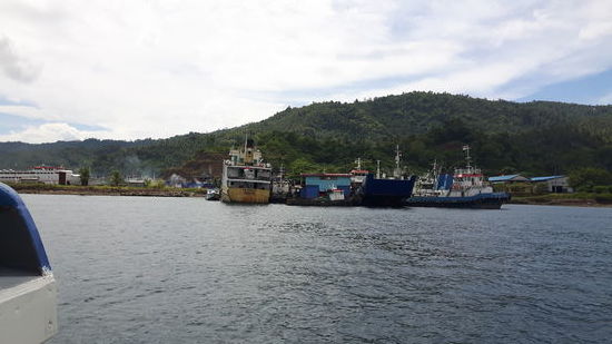 Ankunft am Tauchplatz ...