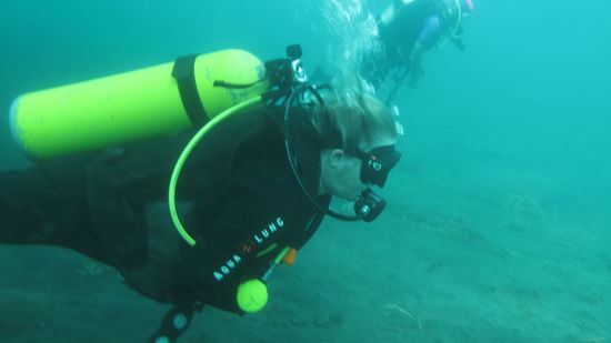 Maritta: Mein 50. Tauchgang. Gegen 340 von Ines kann ich natürlich nicht anstinken. Aber 50 machen mich auch schon stolz!!!