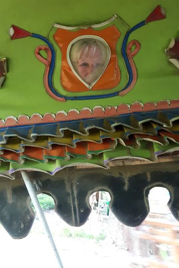 Spiegelscherben-Detail in der Kutsche